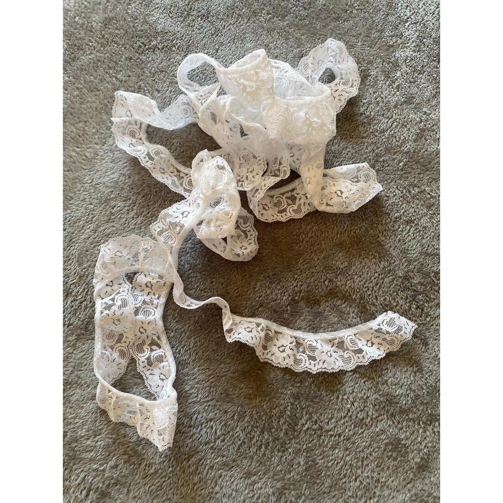 Vintage Lace DIY Craft Junk Journal Craft 3.5 Yards White Sew